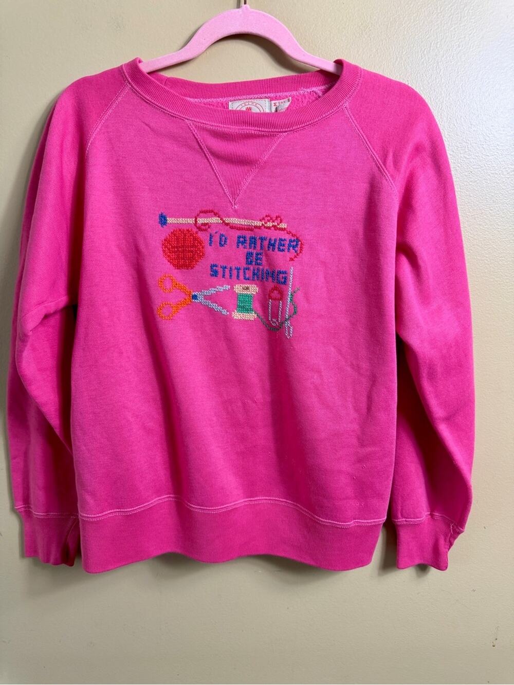 Vintage Chinawear pink sweatshirt. Medium.